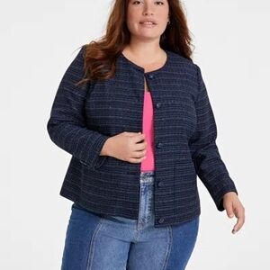 Classic Navy Blue Women's Blazer